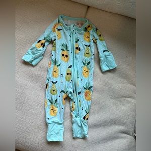 Little sleepies preemie pineapple zippy